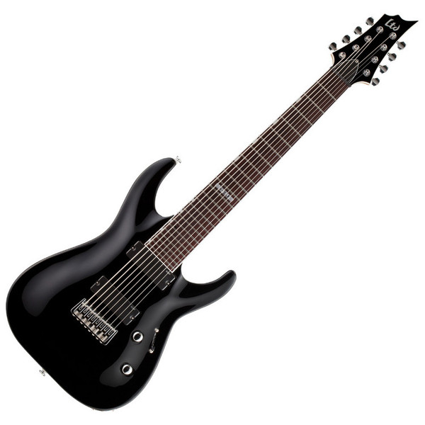 ESP LTD H-208 8-String Electric Guitar, Black