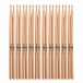 7A Wood Tip Maple Drumstick Bundle, Pack of 10