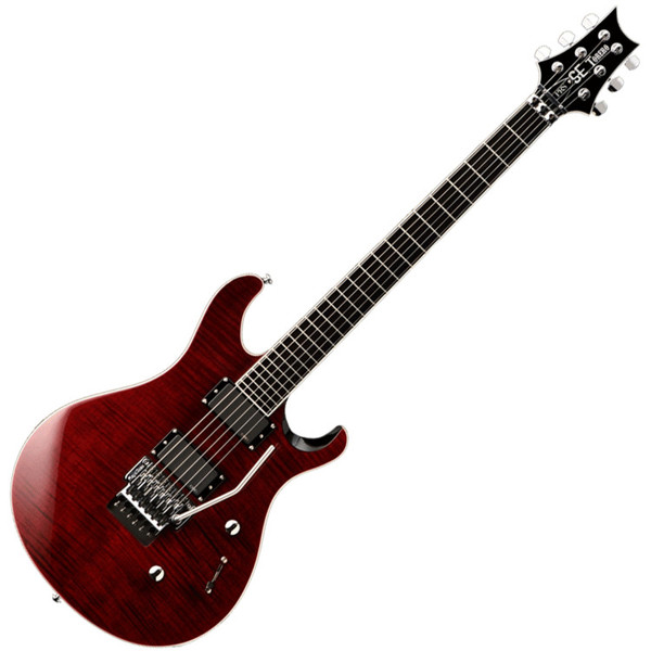 DISC PRS SE Torero Electric Guitar, Black Cherry
