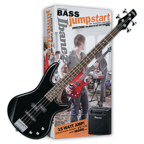 Ibanez GSR190LJ-BK Bass Guitar Jumpstart Pack, Black