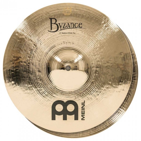 Meinl B13MH-B Byzance 13 inch Brilliant Medium Hi-hats
