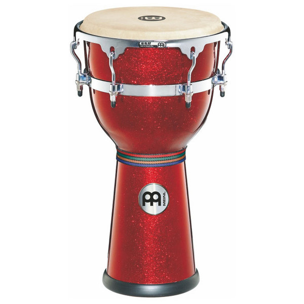 Meinl 12" Floatune Series Fiberglass Djembe - Red Sparkle Finish