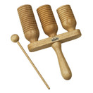 Nino by Meinl NINO561 Wood A-Go-Go, Triple Row