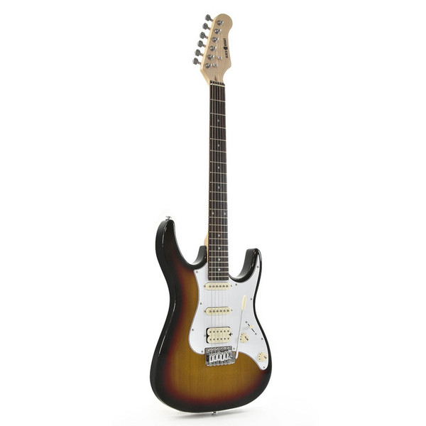 Black Knight CST-20 Electric Guitar, Sunburst + 15W Amp Pack