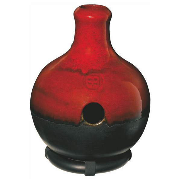 Meinl Ceramic Ibo Drum with Fiberglass Bottom - Red/Brown