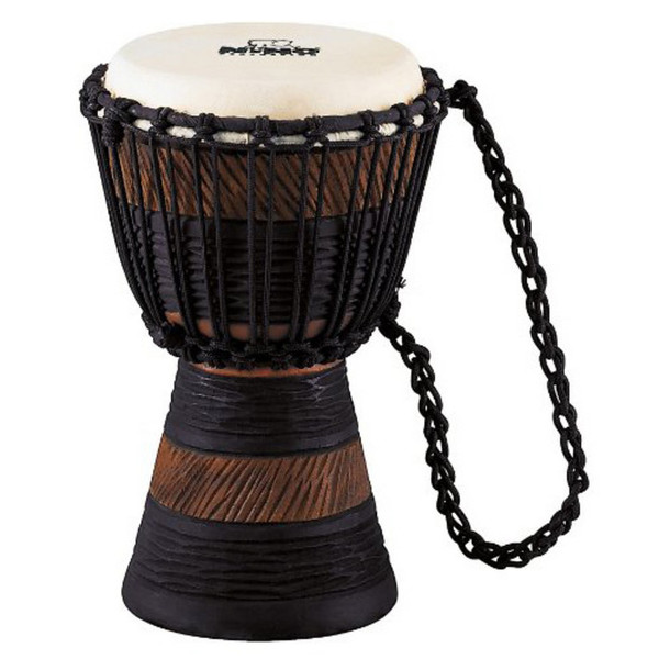 Meinl NINO-ADJ3-S African Rope Tuned Wood Djembe, Earth Rhythm