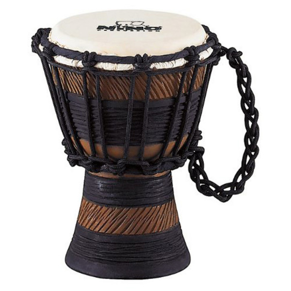 Meinl NINO-ADJ2-S African Style Rope Tuned Wood Djembe, Earth Rhythm