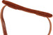 Ortega Deluxe Leather Mandolin Strap, Brown - shoulder strap