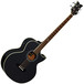 Ortega D1-4-BK Deep Series Acoustic Bass, Black High Gloss