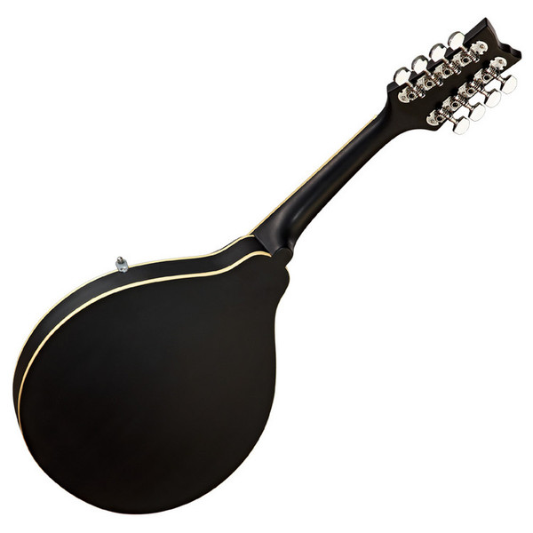 Ortega RMAE40SBK A-Style Mandolin, Piezo Built-in Bridge, Satin Black - back
