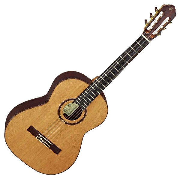 Ortega M3CS Nylon, Solid Cedar Top - Front View