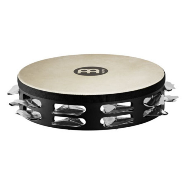 Meinl STAH2S-BK Super Dry Headed Tambourine, Stainless Steel Jingles