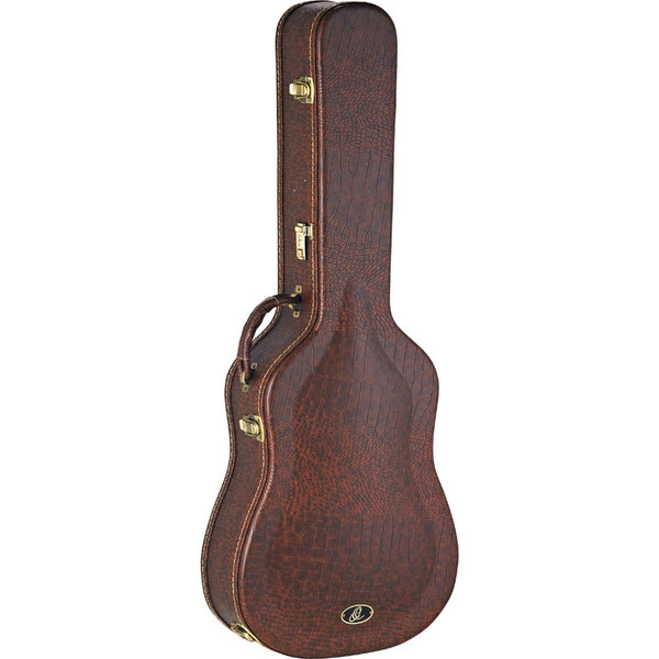 Ortega OGAC-30BR Acoustic Guitar Case, Dark Brown, Grand Auditorium