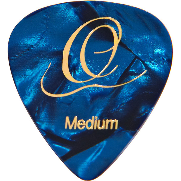 Ortega OGP-BP-M10 Celluloid Picks, Medium, Blue Pearl, 10pcs