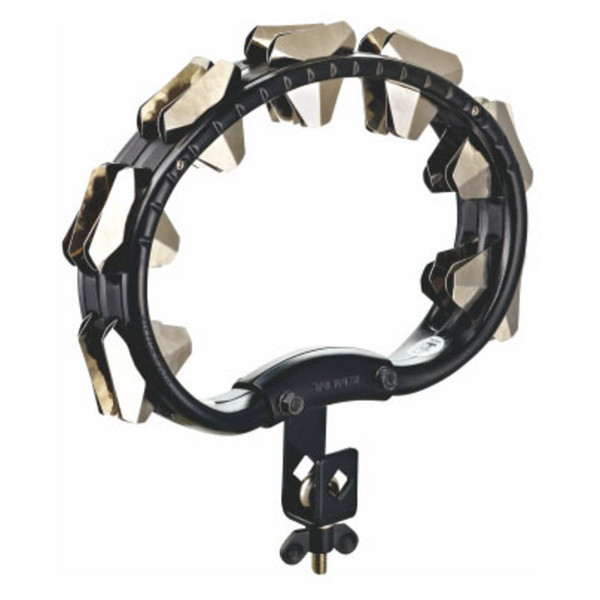 Meinl STMT2S-BK Mountable Super Dry Studio Tambourine, Steel Jingles