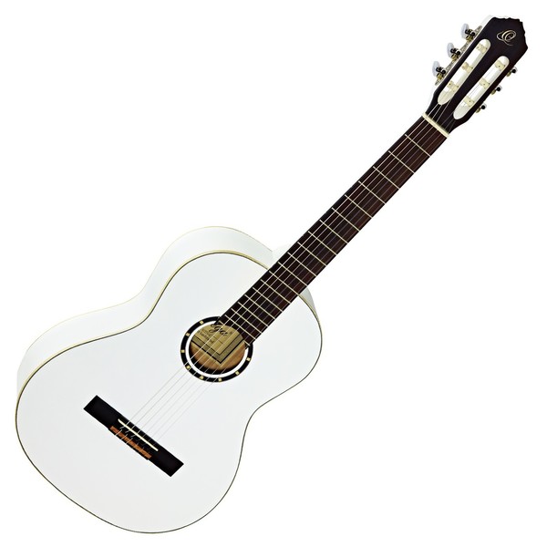 Ortega R121WH Classical Guitar, Spruce Top, White - Front View