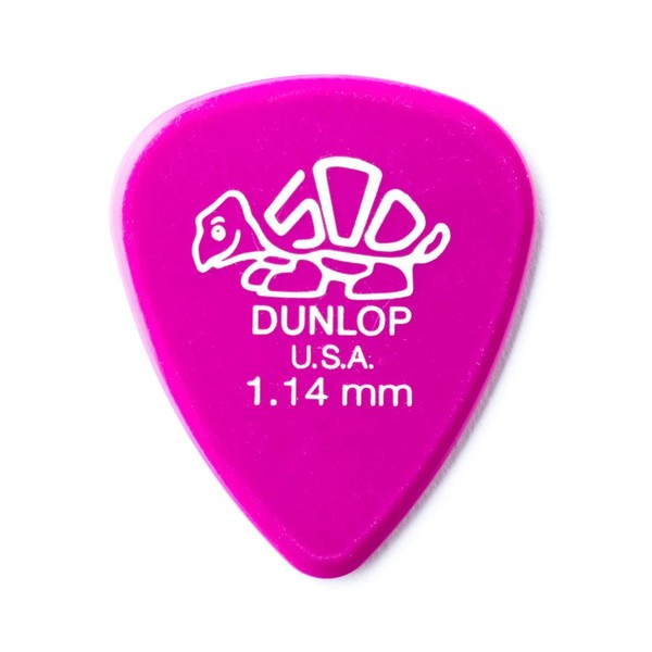 Dunlop 1.14mm Del 500, Magenta, Players Pack of 12