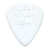 Dunlop 0.38mm Nylon Standard Pick, White, Players Pack of 12