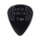 Dunlop 44P10 1.00mm Nylon Standard Pick, Black, Players Pack of 12