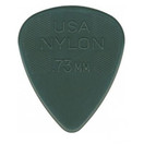 Dunlop 44P73 0.73mm Nylon Standard Pick, Grey, Players Pack of 12