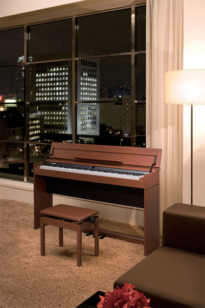 DISC Roland DP-990F SuperNATURAL Digital Piano, Medium Cherry at 