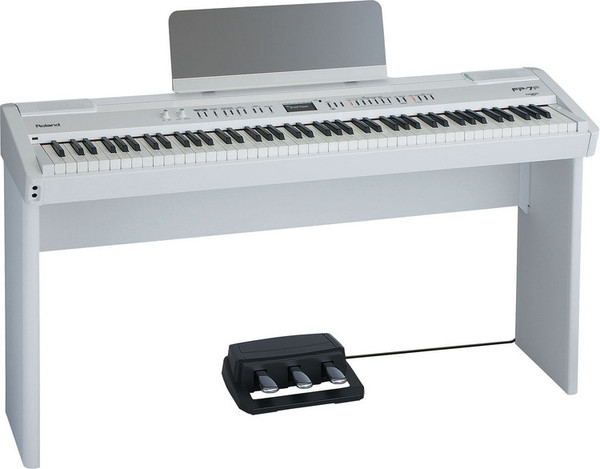 Roland FP-7F 電子ピアノ DISC Roland FP-7F Digital Piano, White at Gear4music