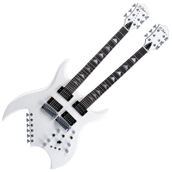 BC Rich Bich Double Neck (6 and 12 string), Pearl White