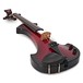 Bridge Aquila Electric Violin, Black and Red angle