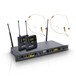 LD Systems WIN 42 Dual Headset Mic Wireless System, Beige