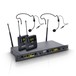 LD Systems WIN 42 Dual Headset Mic Wireless System, Black