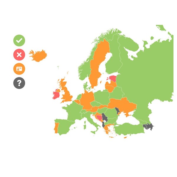 UHF Channel 26 – 31 Frequency License Map