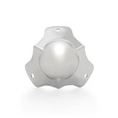 Three Leg Ball Corner For Flight Cases by Gear4music, Medium