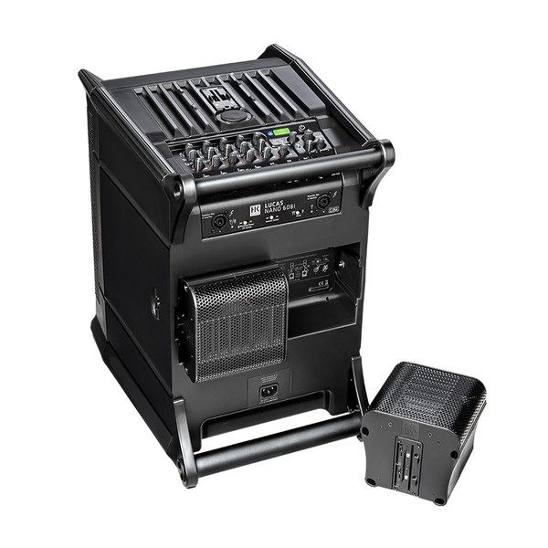 HK Audio LUCAS Nano 608i PA System, Sub Rear Angled and Satellites