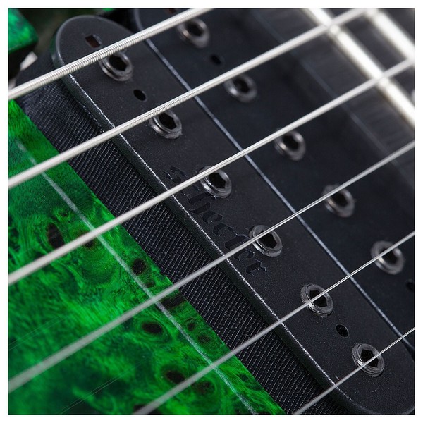 Schecter C-6 FR PRO, Aqua Burst - Strings 2