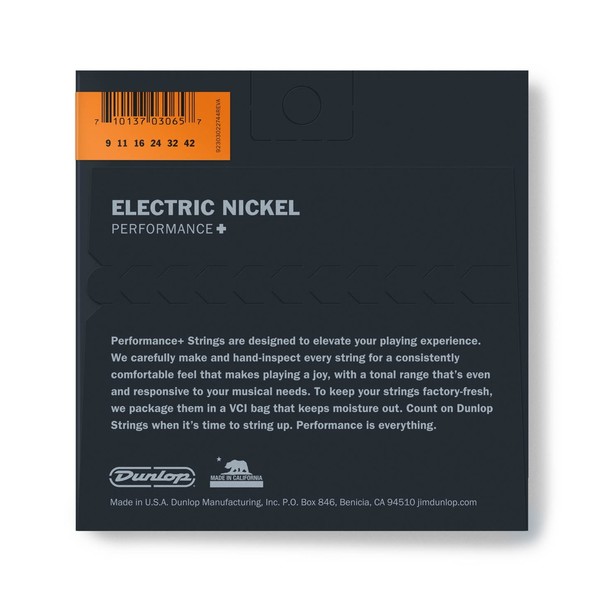 Dunlop Electric Guitar Strings, Nickel Wound, Light 9-42 - back