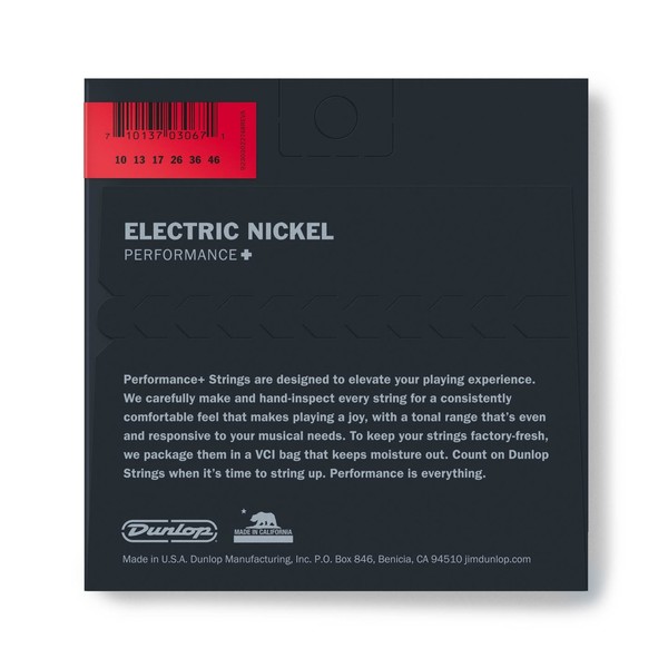 Dunlop Electric Guitar Strings, Nickel Wound, Medium 10-46 - back