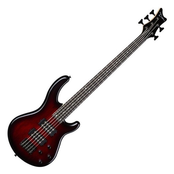 Dean Edge 2 5-String Bass, Trans Red