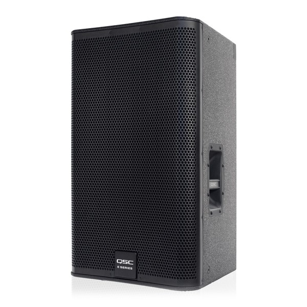 QSC E Series E115 15'' Passive PA Speaker, Front Angled Left