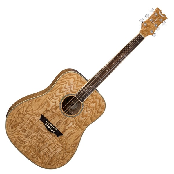 Dean AXS Quilt Ash Dreadnought, Gloss Natural - Front