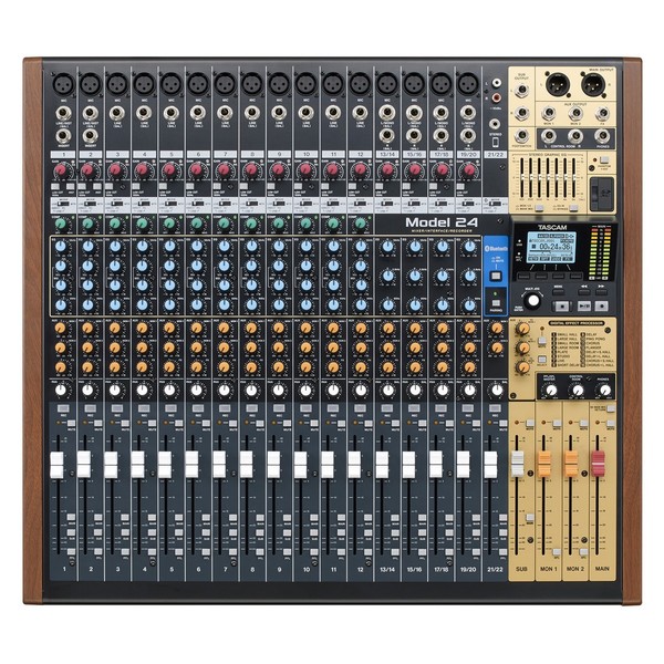 Tascam Model 24 Analog Mixer with Digital Recorder - Top