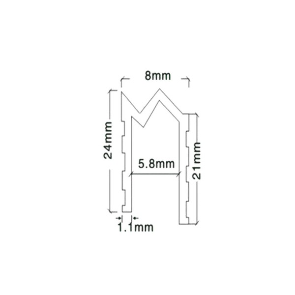 Universal 5.8mm Lid Edges For Flight Cases, 1m
