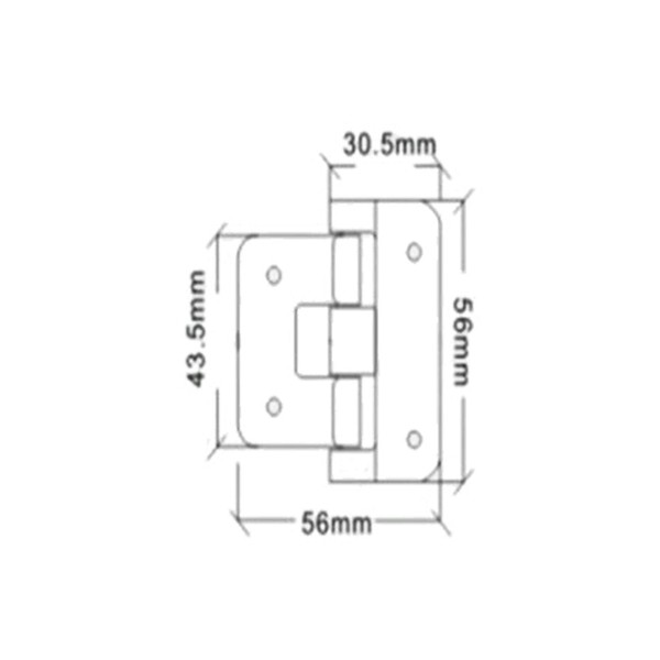 Detachable Metal Hinge For Flight Cases