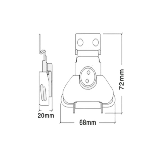 Butterfly Latch without Dish, Medium