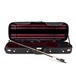 Bridge Lyra Electric Violin, Black case open