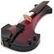 Bridge Lyra Electric Violin, Black and Red close