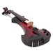 Bridge Lyra Electric Violin, Black and Red angle