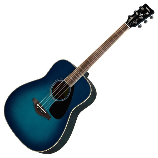 Yamaha FG820 Acoustic, Sunset Blue Front View