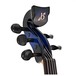 Bridge Lyra Electric Violin, Black and Blue head