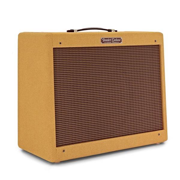 Fender ‘57 Custom Deluxe Amplifier, Lacquered Tweed angle