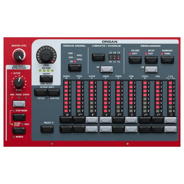 Nord Stage 3 HP76 Digital Piano - Organ Section